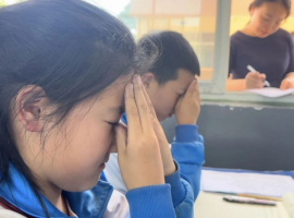 兴平市西吴各校园小学生眼保健操比赛