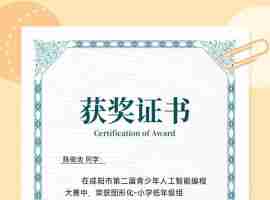 热烈祝贺武功县实验小学在咸阳市第二届青少年人工智能编程大赛中再创佳绩 ...